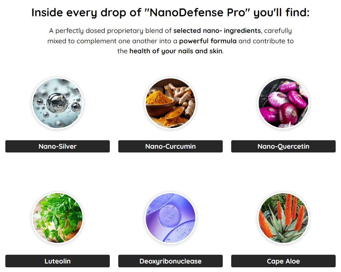 Key Ingredients of Nano Defense Pro