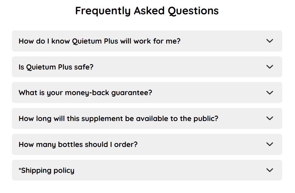 Những câu hỏi thường gặp về Quietum Plus